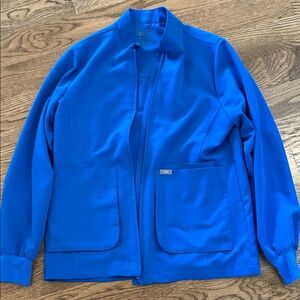 Figs Vibrant Blue Lightweight Jacket